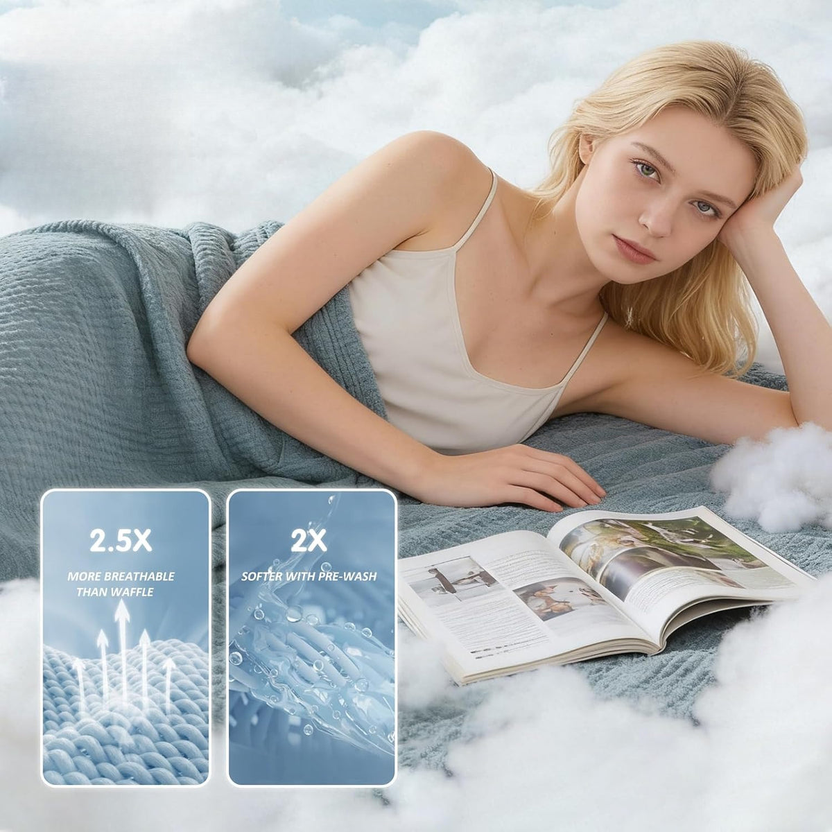 Cotton Muslin Throw Blanket