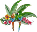 Metal Parrots Wall Decor