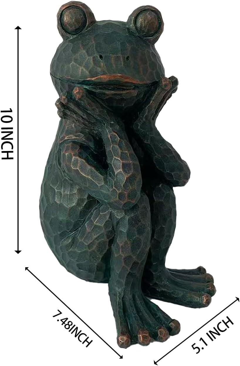 Meditation Frog Garden Statue