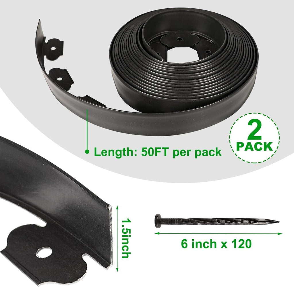 1.5 Inch 100FT Garden Edging Border
