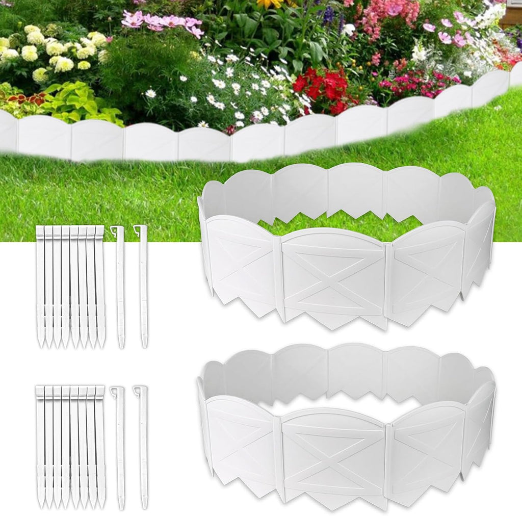 40FT White Garden Landscape Edging
