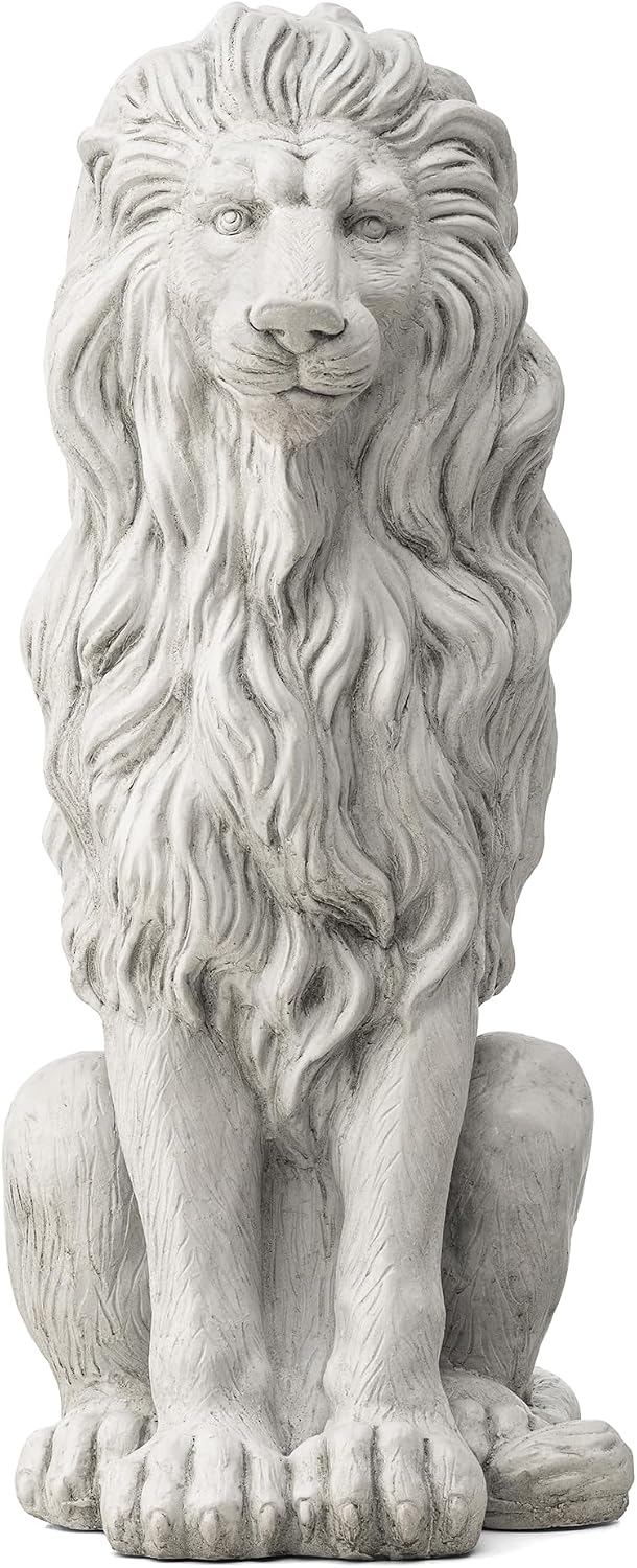 Sitting Lion Garden Statue