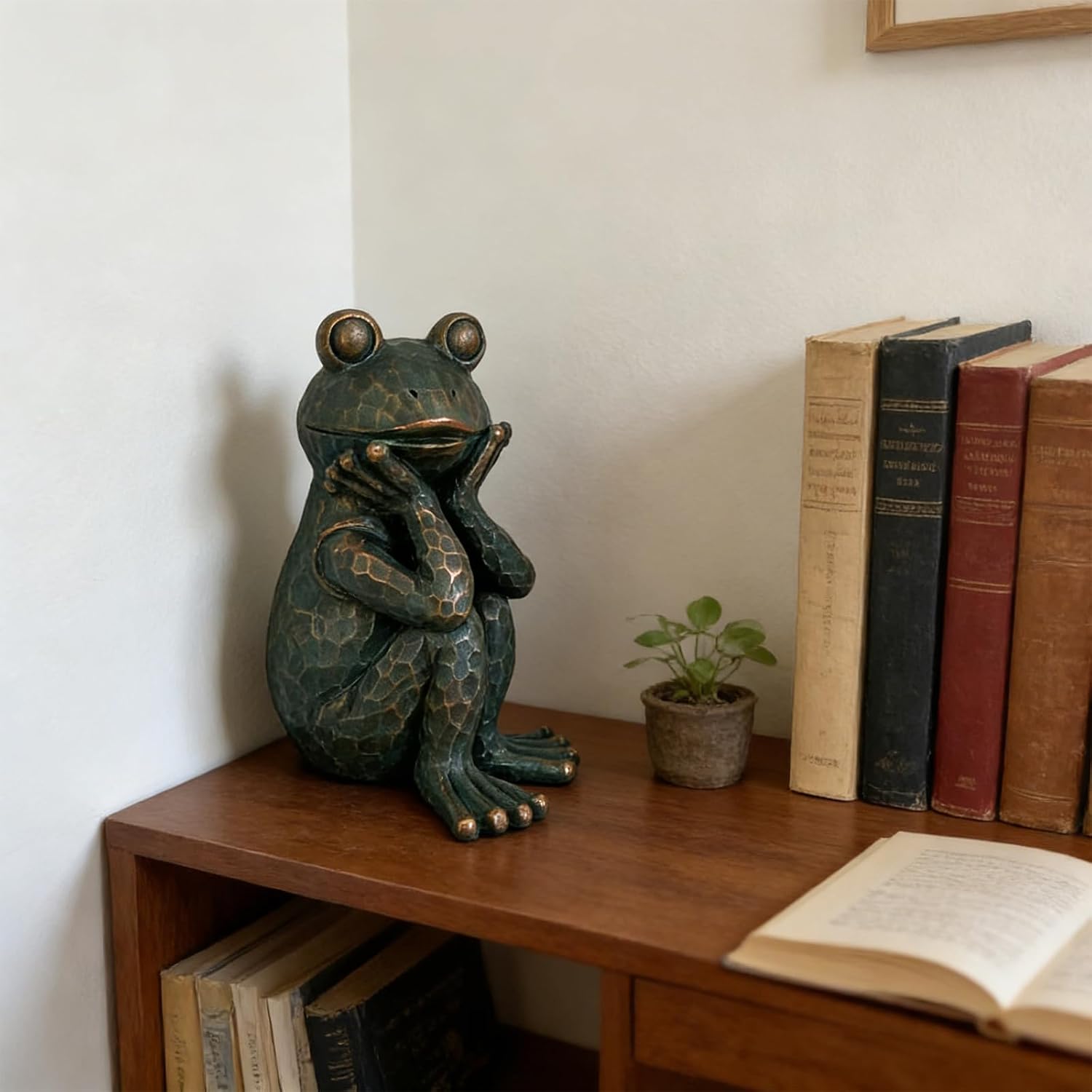 Meditation Frog Garden Statue