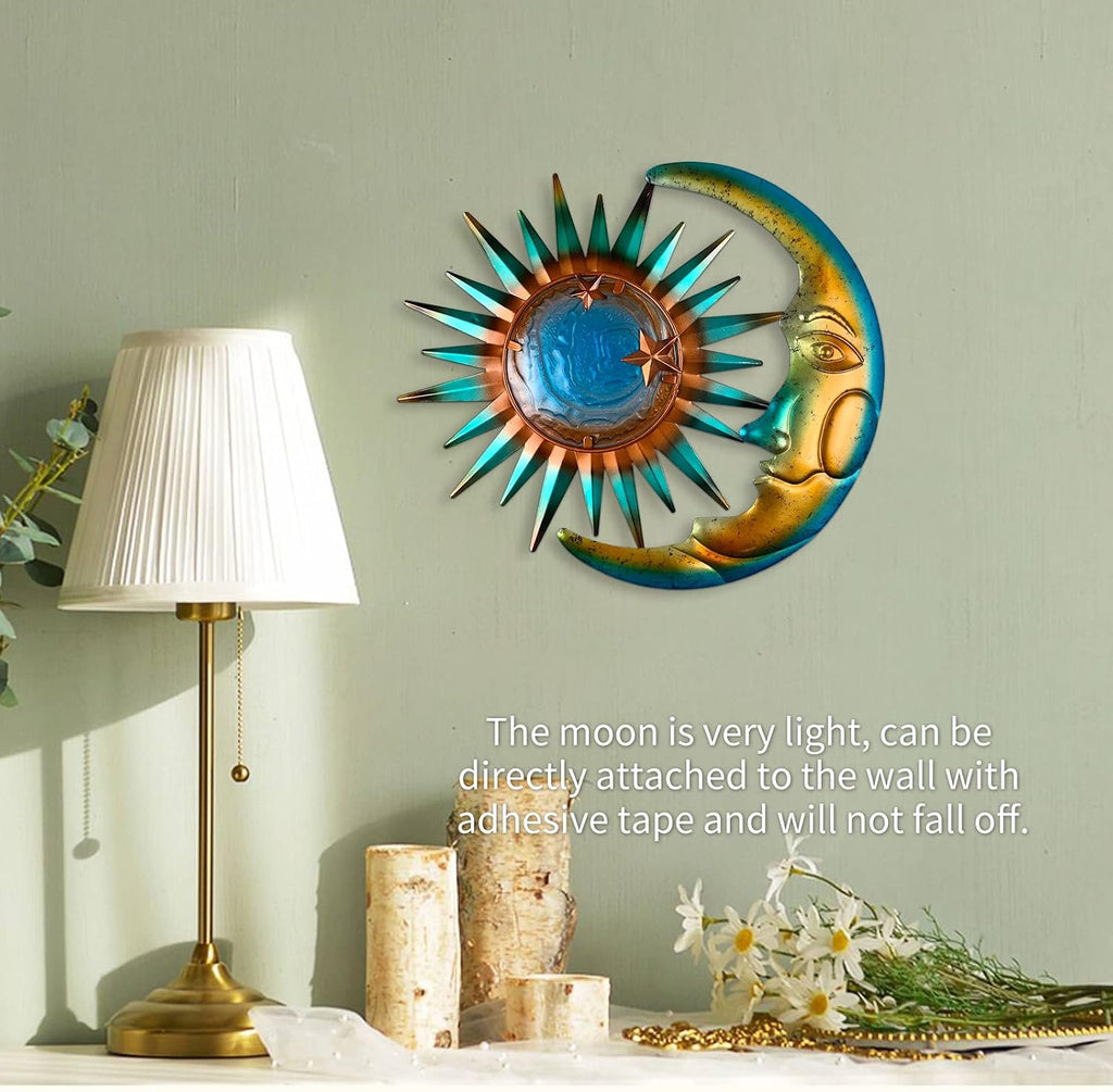 Sun Moon Metal Wall Decor