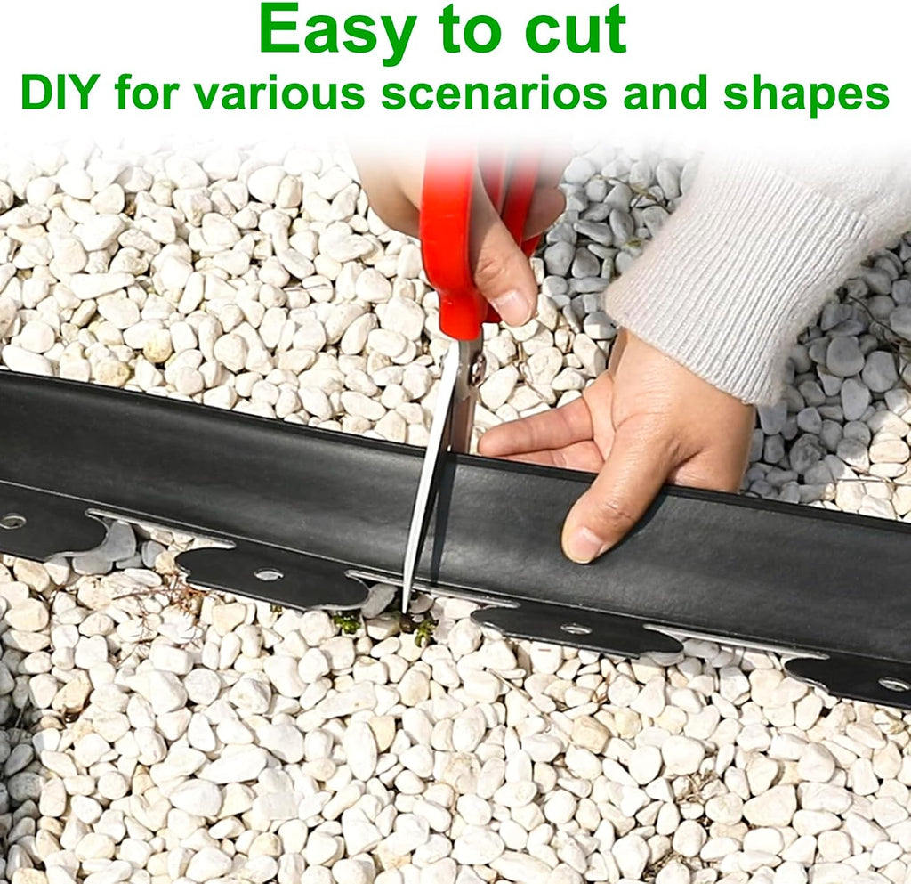 66FT Plastic Garden Edging Kit