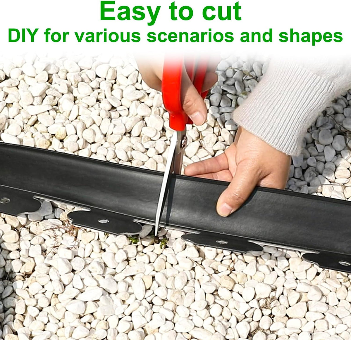 66FT Plastic Garden Edging Kit