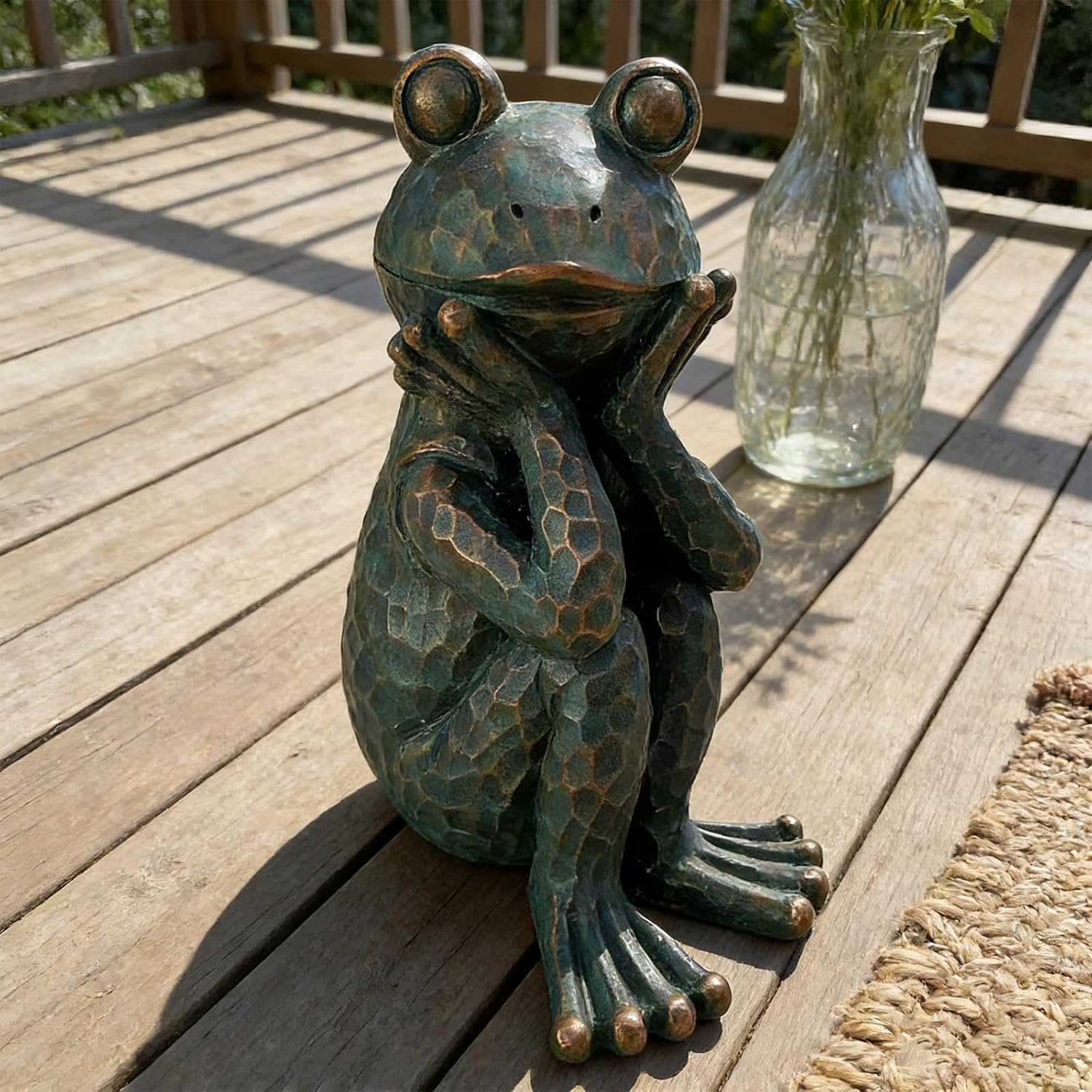 Meditation Frog Garden Statue