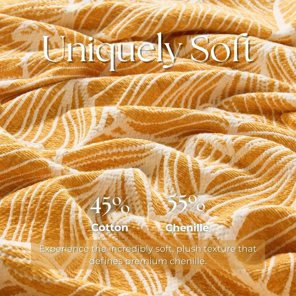 Chenille Tassel Throw Blanket