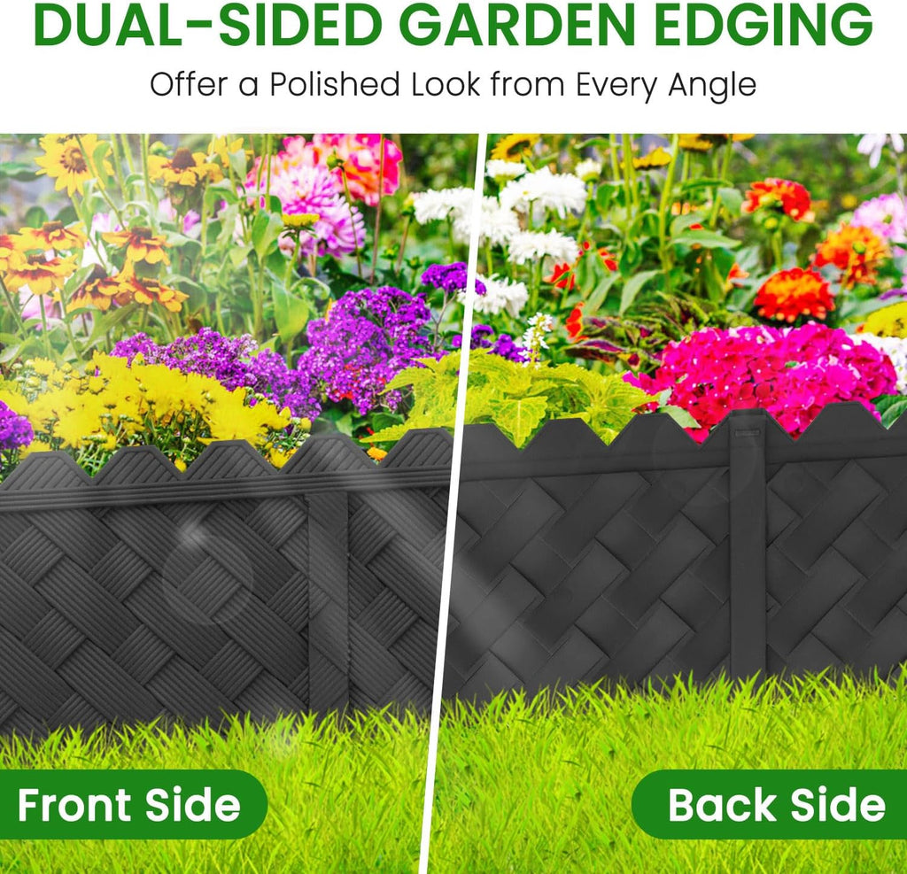 30 Pack Woven Plastic Garden Edging