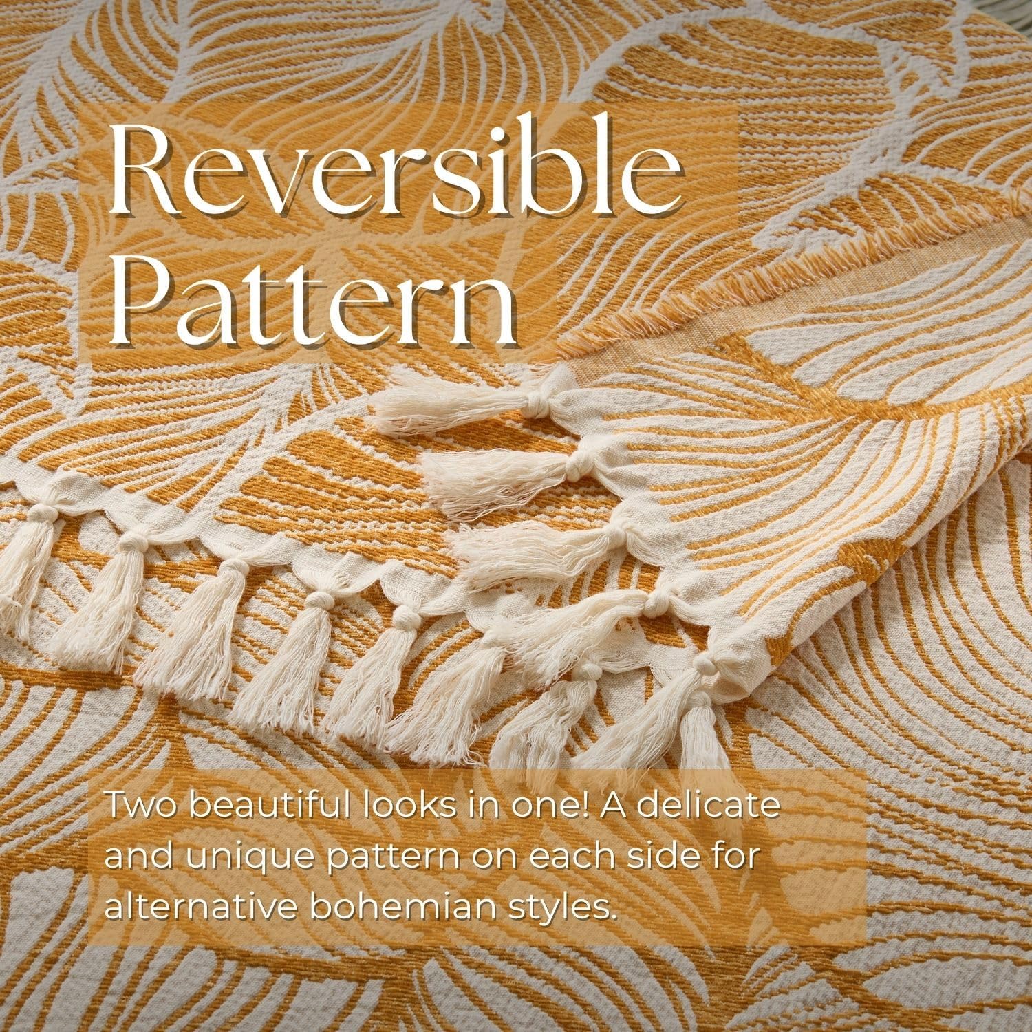 Chenille Tassel Throw Blanket