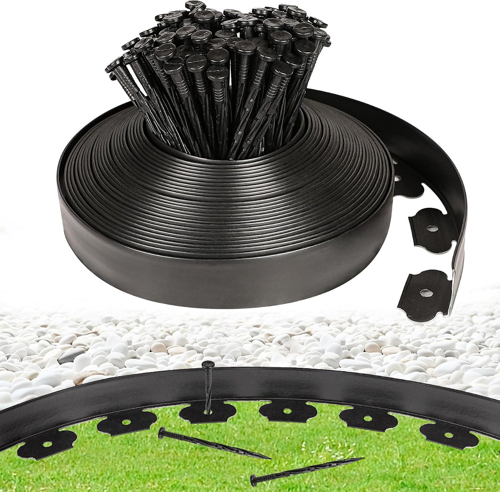 66FT Plastic Garden Edging Kit