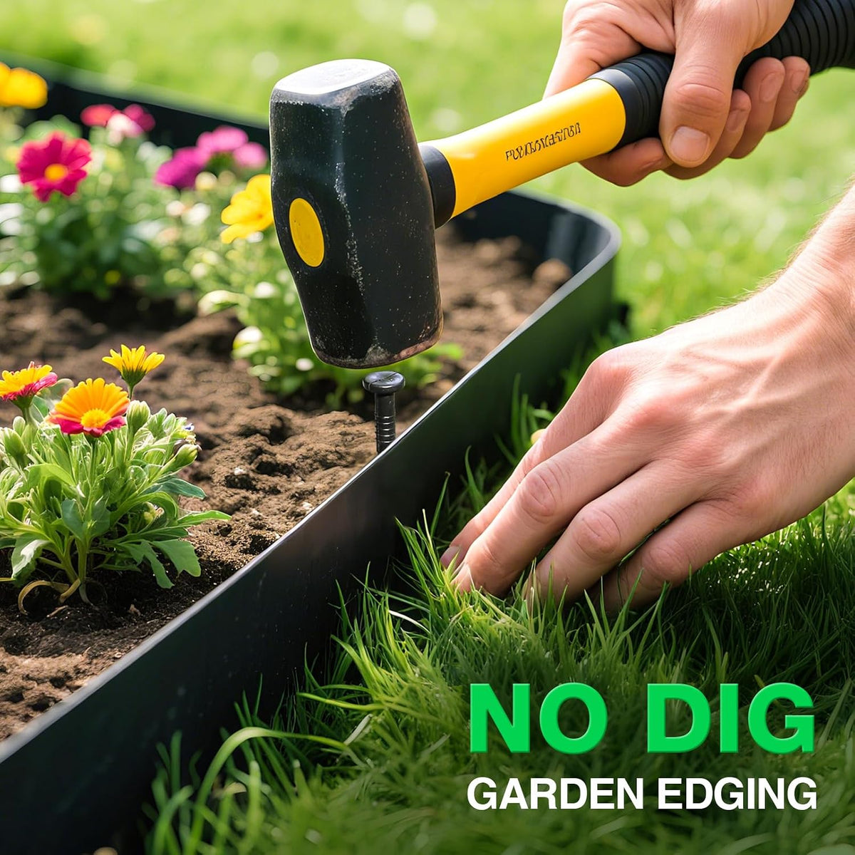 100FT Plastic Garden Edging