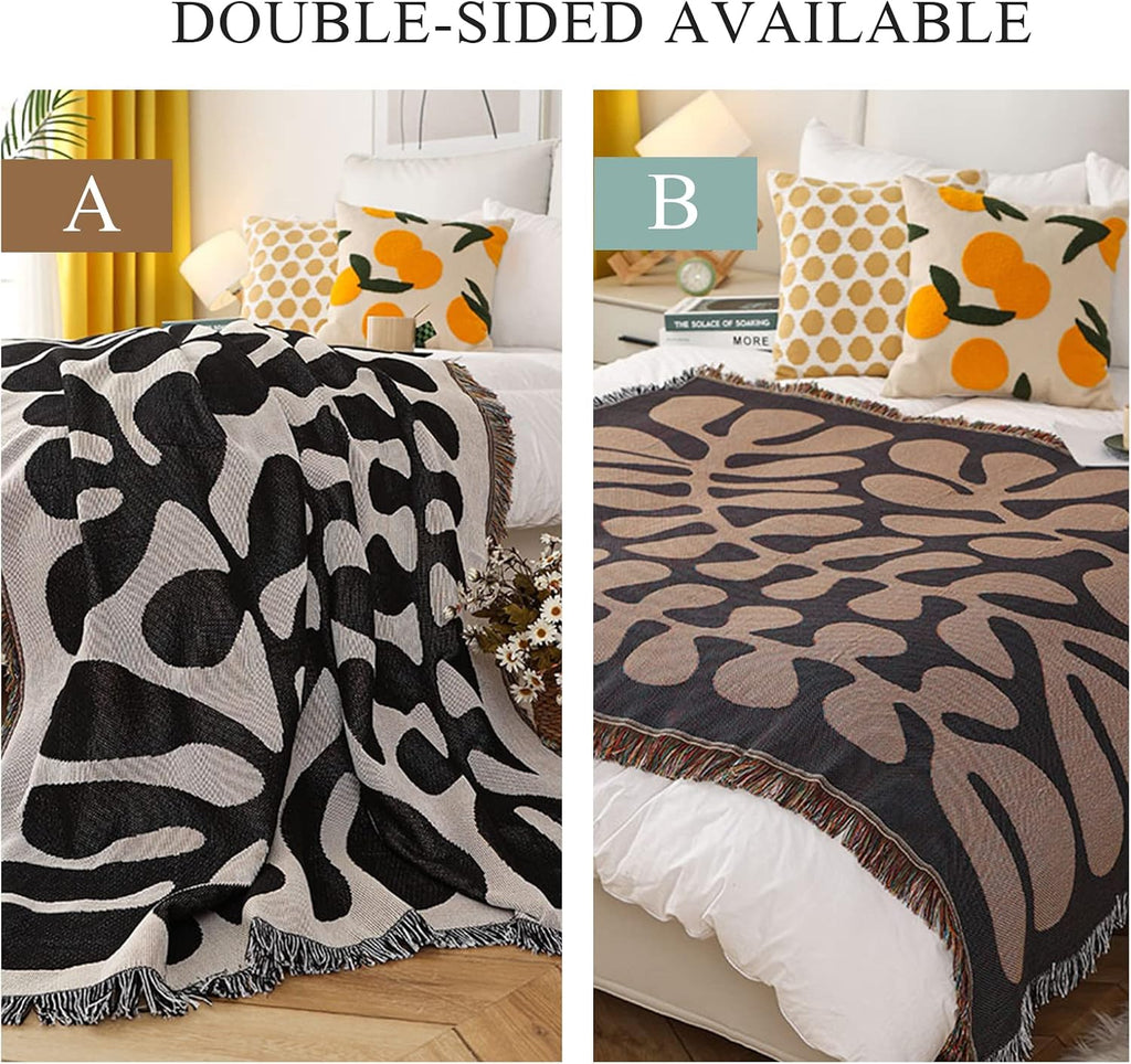 Boho Tassel Throw Blanket