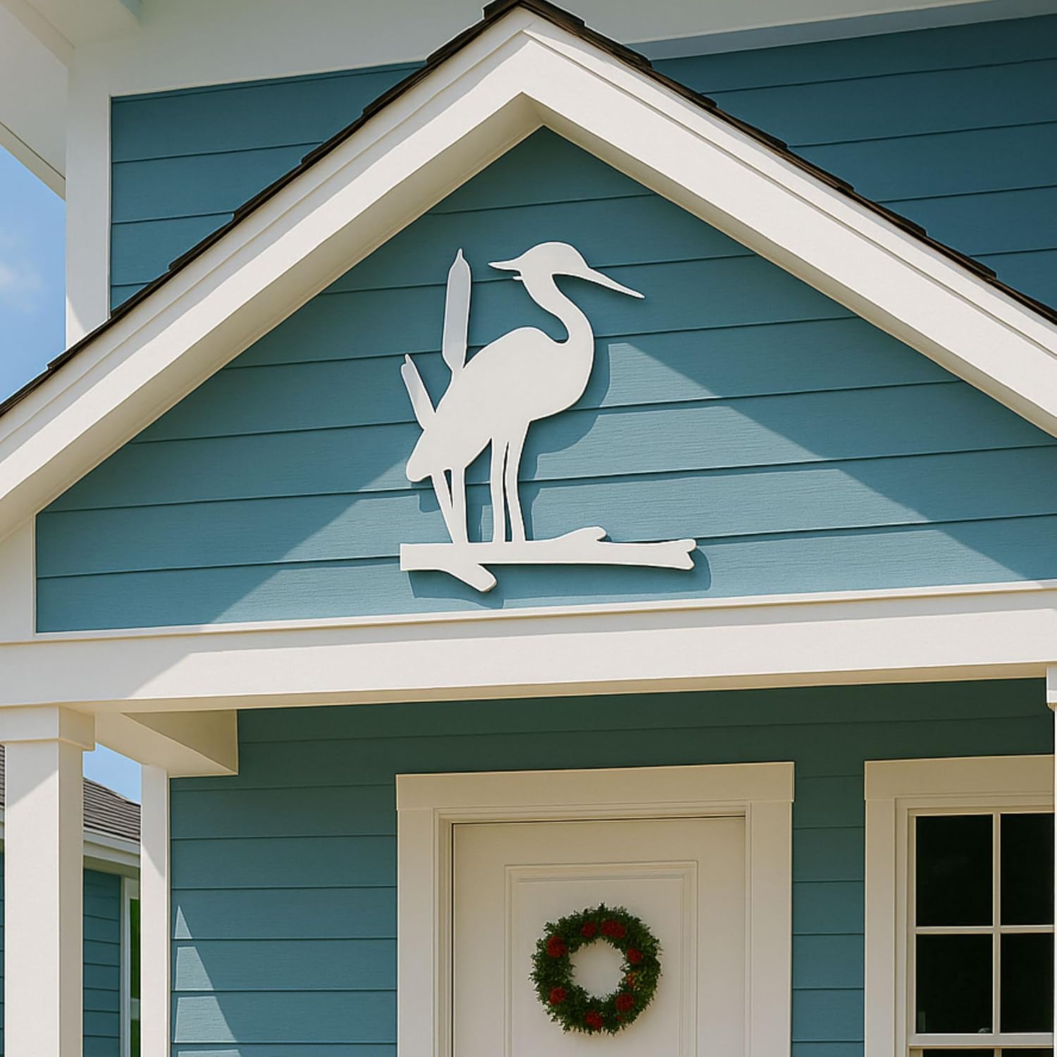 Large Heron PVC Coastal Wall Art
