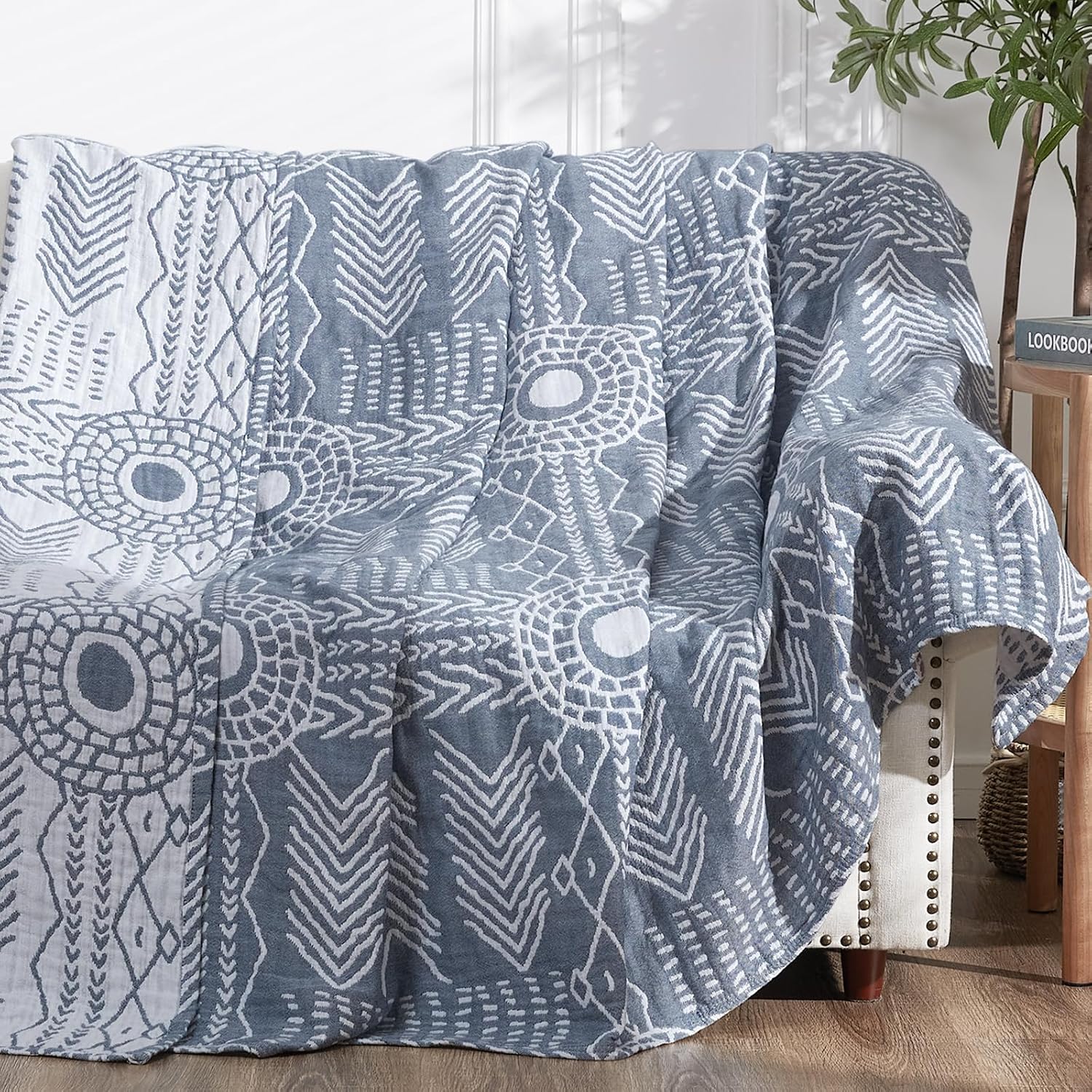 Cotton Muslin Throw Blanket