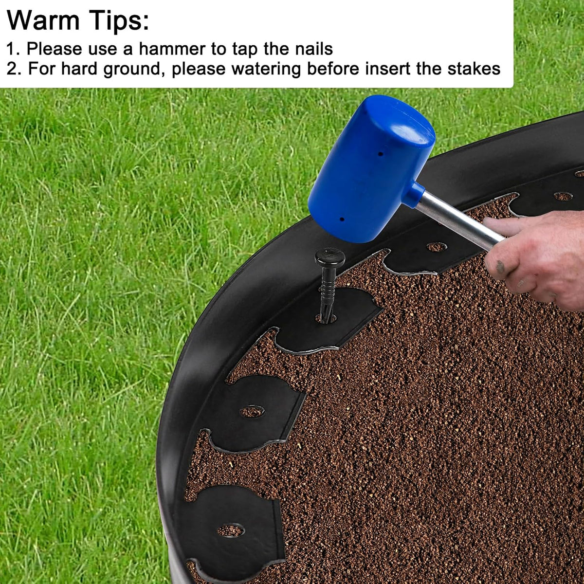 66FT Plastic Garden Edging Kit