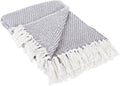 Basket Weave Cotton Throw Blanket