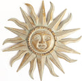 Green Gold Sun Metal Wall Decor