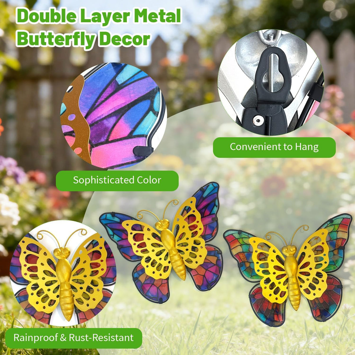 3D Butterfly Wall Decor Set