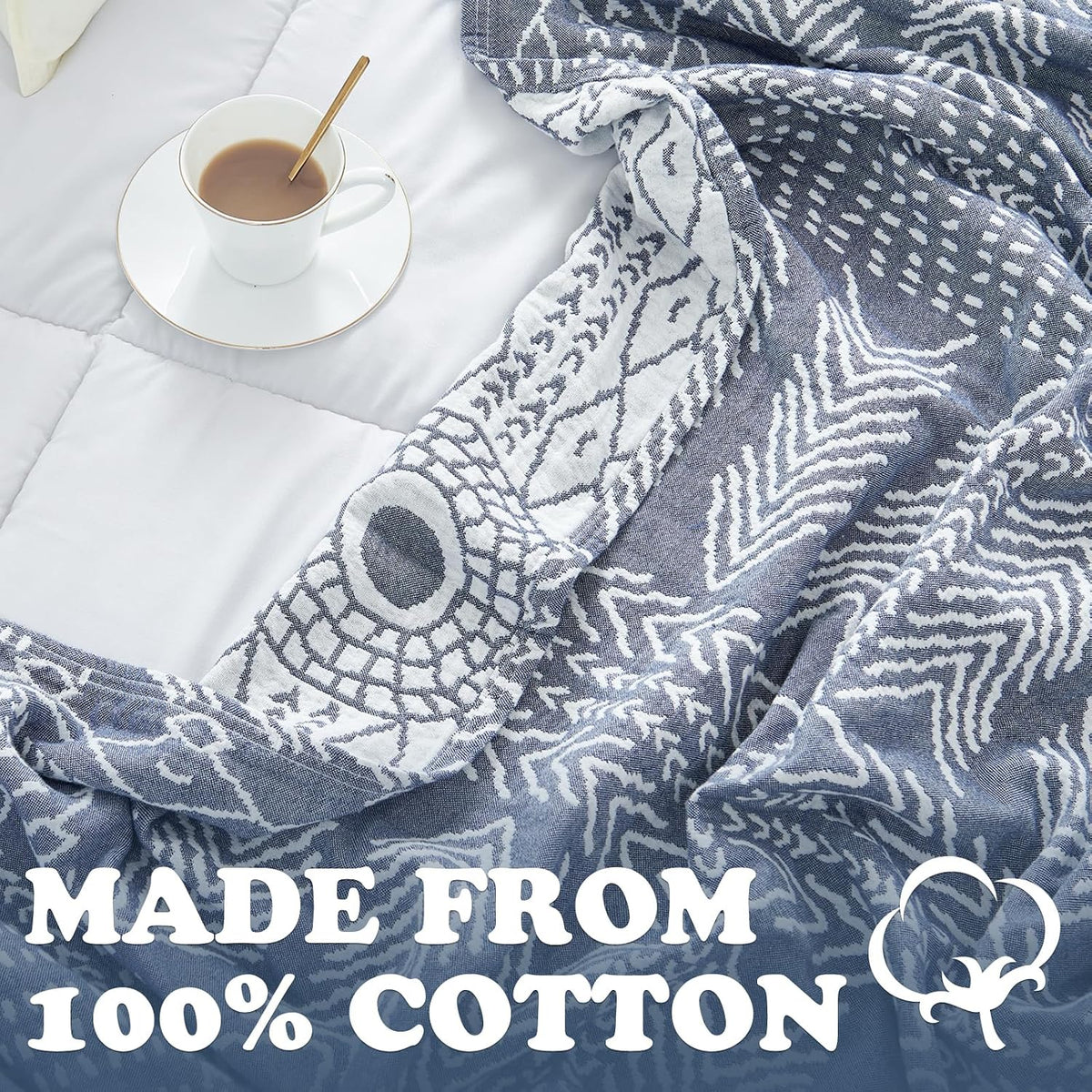 Cotton Muslin Throw Blanket