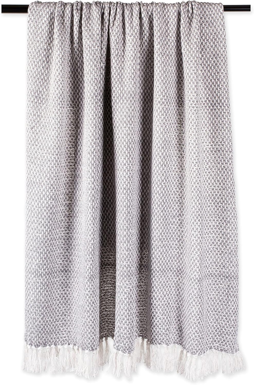 Basket Weave Cotton Throw Blanket
