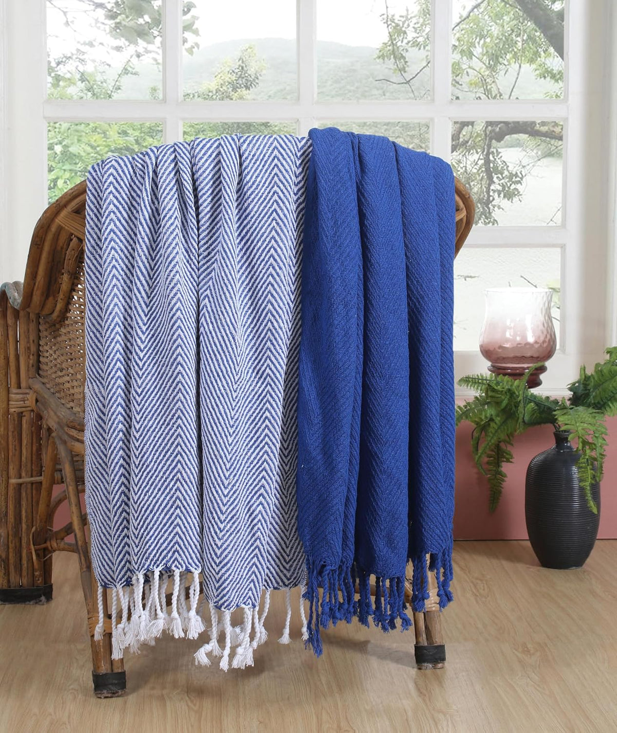 Handloom Cotton Throw Blanket