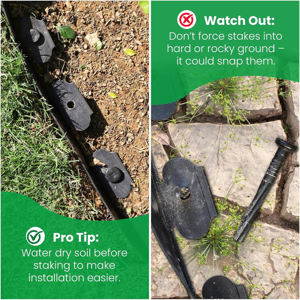 100FT Plastic Garden Edging