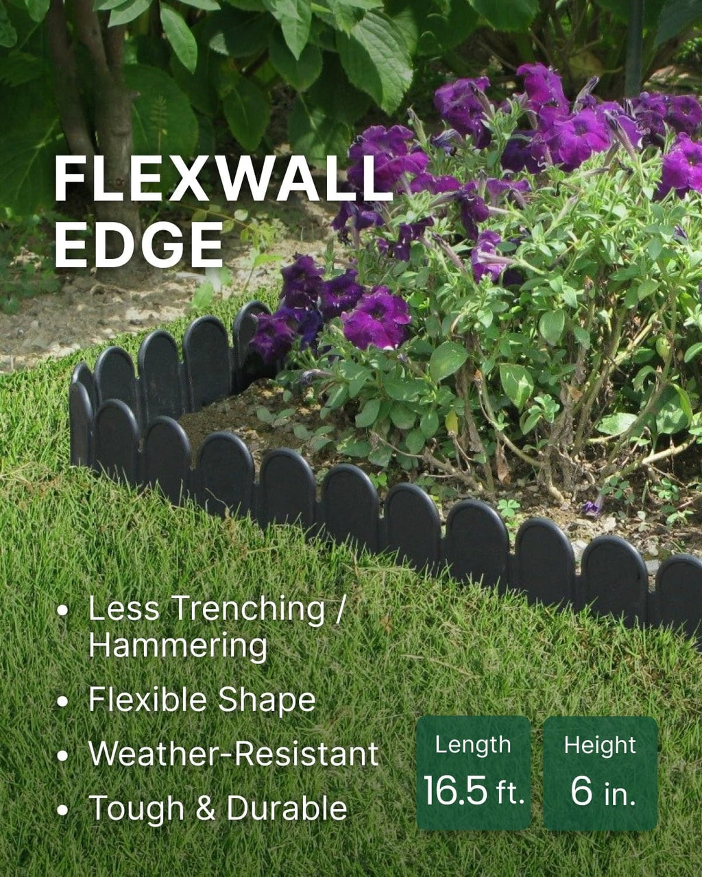 FlexWall 16.5FT Garden Landscape Edging